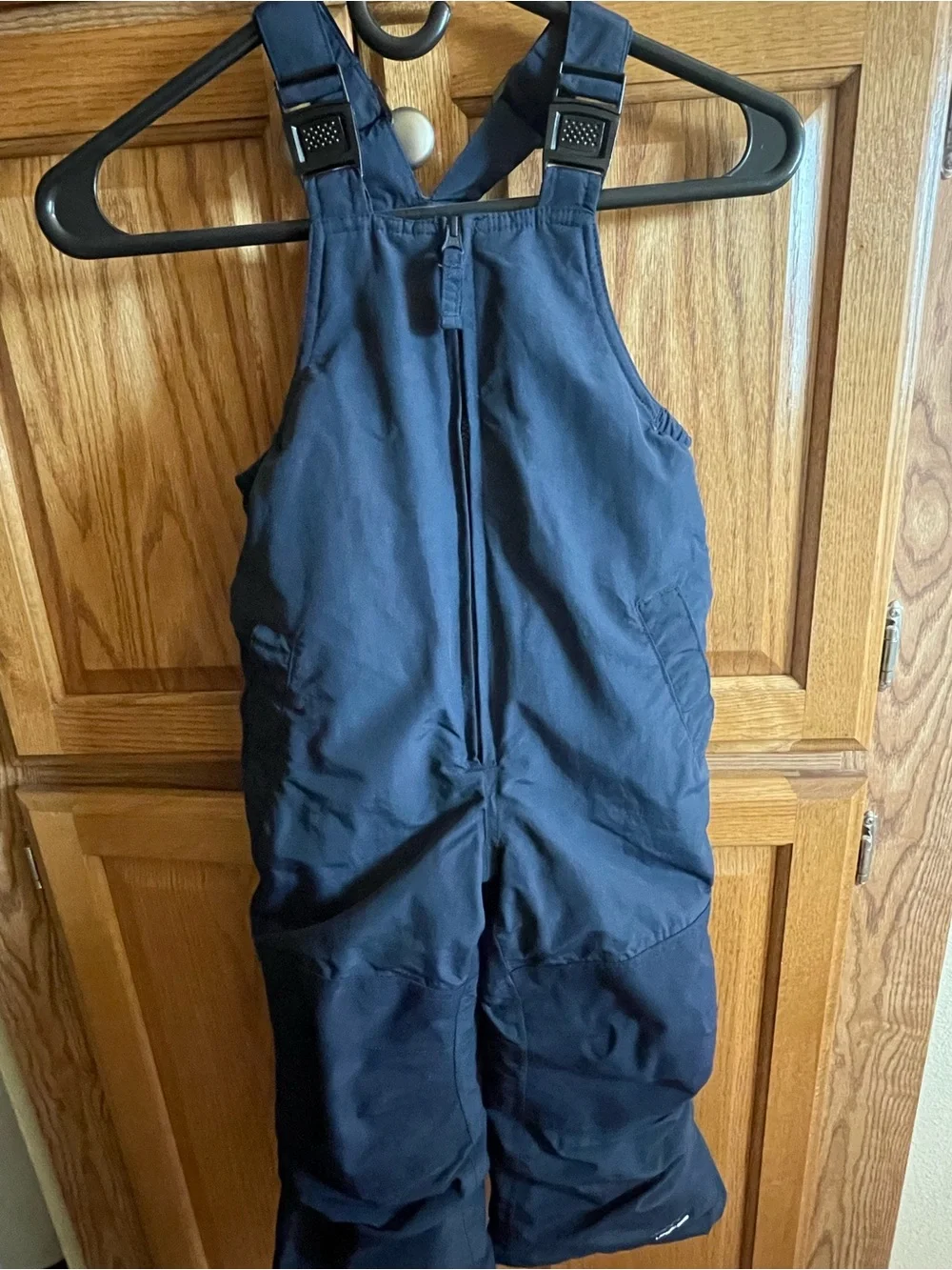 Lands' End Navy Kids Puffer Snow Bibs